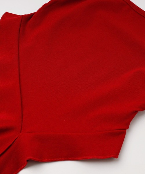 URBAN CHERRY(アーバンチェリー)の「フロントロゴプリントアシンメトリーフリルキャミ(キャミソール・キッズ・ホワイト/レッド・110cm/120cm/130cm/140cm/160cm)」の19枚目の写真