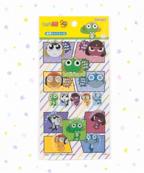 セール】【nini toys】≪ケロロ軍曹≫透明シートシール（ステッカー