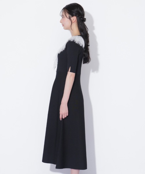 JILL by JILL STUART(ジルバイジルスチュアート)の「レースフリルニットワンピース(ワンピース・レディース・ピンク/ホワイト/ブラック・FREE)」の13枚目の写真