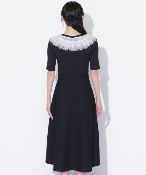 JILL by JILL STUART(ジルバイジルスチュアート)の「レースフリルニットワンピース(ワンピース・レディース・ピンク/ホワイト/ブラック・FREE)」の14枚目の写真