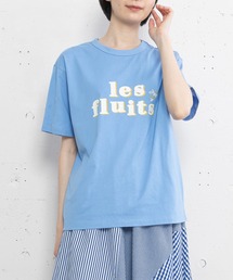 les fruitsダブルロゴプリントTee