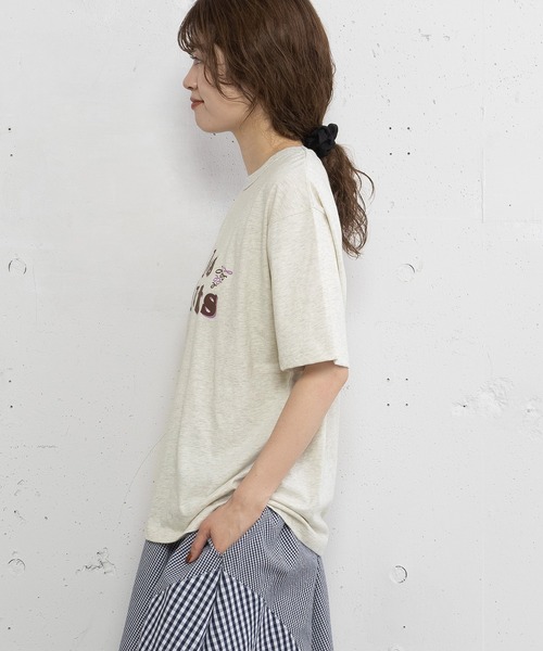 POU DOU DOU(プードゥドゥ)の「les fruitsダブルロゴプリントTee(Tシャツ/カットソー・レディース・ブルー/オレンジ/オートミール・3)」の22枚目の写真