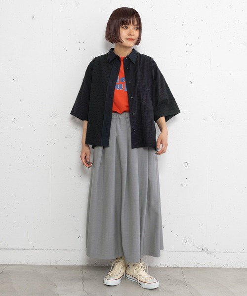 POU DOU DOU(プードゥドゥ)の「les fruitsダブルロゴプリントTee(Tシャツ/カットソー・レディース・ブルー/オレンジ/オートミール・3)」の18枚目の写真