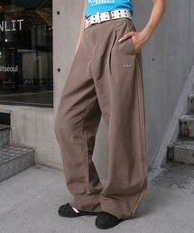 adidas｜アディダスのパンツ（ブラウン/茶色系・ワイド・ルーズ）通販