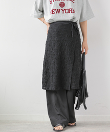 JOURNAL STANDARD relume | シャーリングメッシュレースラップスカート(スカート)
