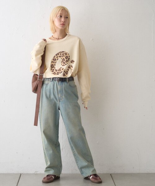CIAOPANIC TYPY(チャオパニックティピー)の「【UNISEX】ニュアンス柄プリント2WAYワッフルロンTEE(Tシャツ/カットソー・レディース・ブラック/グレー/ボルドー/アイボリー・MEDIUM/LARGE)」の19枚目の写真