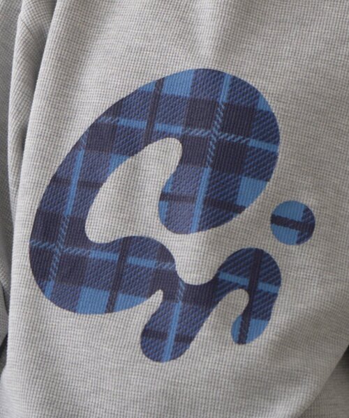 CIAOPANIC TYPY（チャオパニックティピー）の「【UNISEX】ニュアンス柄プリント2WAYワッフルロンTEE（Tシャツ/カットソー・レディース・ブラック/グレー/ボルドー/アイボリー・MEDIUM/LARGE）」の13枚目の写真