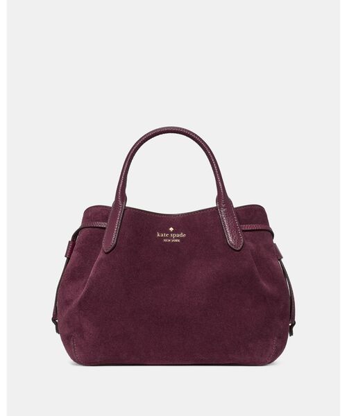 kate spade new york（ケイトスペード ニューヨーク）の「ダンプリング スエード スモール サッチェル バッグ（ショルダーバッグ・レディース・レッド・ONESIZE）」の6枚目の写真