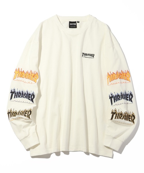 THRASHER（スラッシャー）の「【THRASHER/スラッシャー】アソート アートワークデザイン ロングスリーブTシャツ（Tシャツ/カットソー・メンズ・グレー系2/グレー系3/ホワイト系2/ホワイト系3/ブラック系1/ブラック系2/ブラック系3/ブラック系4/グレー系1・M/L/XL）」の2枚目の写真