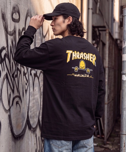 THRASHER（スラッシャー）の「【THRASHER/スラッシャー】アソート アートワークデザイン ロングスリーブTシャツ（Tシャツ/カットソー・メンズ・グレー系2/グレー系3/ホワイト系2/ホワイト系3/ブラック系1/ブラック系2/ブラック系3/ブラック系4/グレー系1・M/L/XL）」の5枚目の写真
