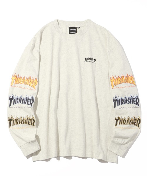 THRASHER（スラッシャー）の「【THRASHER/スラッシャー】アソート アートワークデザイン ロングスリーブTシャツ（Tシャツ/カットソー・メンズ・グレー系2/グレー系3/ホワイト系2/ホワイト系3/ブラック系1/ブラック系2/ブラック系3/ブラック系4/グレー系1・M/L/XL）」の9枚目の写真