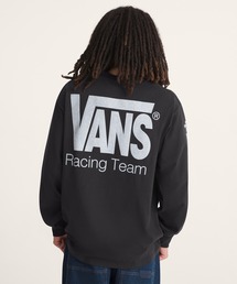 VANS（バンズ）の「VANS RACING Tシャツ / Vans Racing LS Tee Black VN000X2BBLK1（Tシャツ/カットソー）」