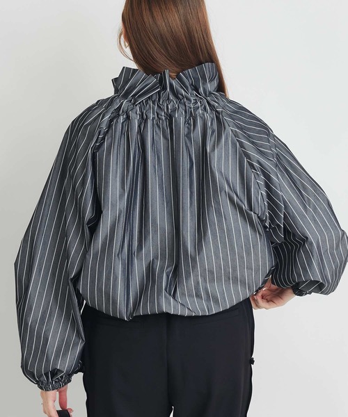 PICCIN(ピッチン)の「ピンストライプザビエルブラウス(シャツ/ブラウス・レディース・ブラック系その他/ホワイト系その他・M)」の13枚目の写真