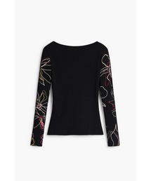 Floral Sleeve Long T-shirt / フローラルスリーブロングティー