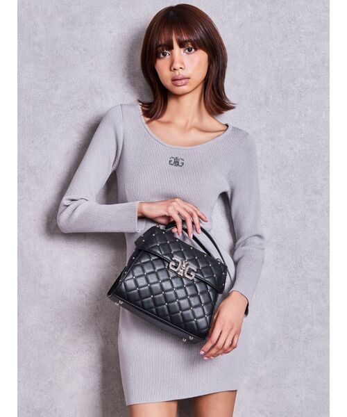 GYDA(ジェイダ)の「SymmetryGYDA プレートlong sleeveニットワンピース(ワンピース・レディース・シルバー/その他1/ブラック・FREE)」の11枚目の写真