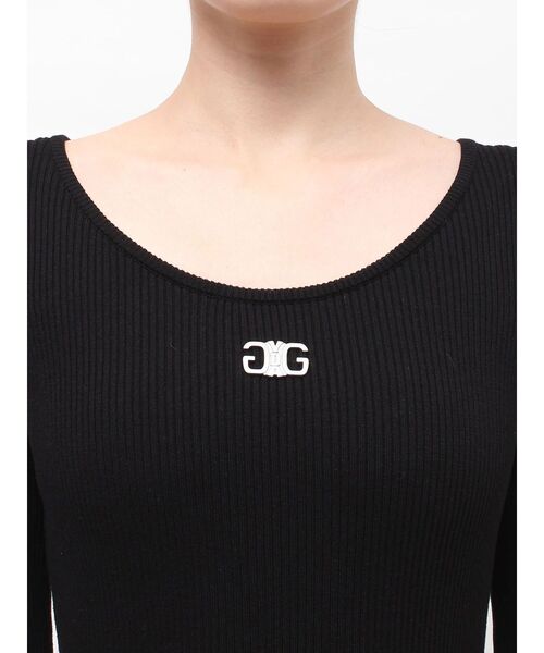 GYDA(ジェイダ)の「SymmetryGYDA プレートlong sleeveニットワンピース(ワンピース・レディース・シルバー/その他1/ブラック・FREE)」の17枚目の写真