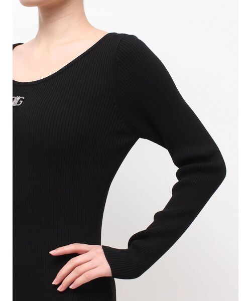 GYDA(ジェイダ)の「SymmetryGYDA プレートlong sleeveニットワンピース(ワンピース・レディース・シルバー/その他1/ブラック・FREE)」の18枚目の写真