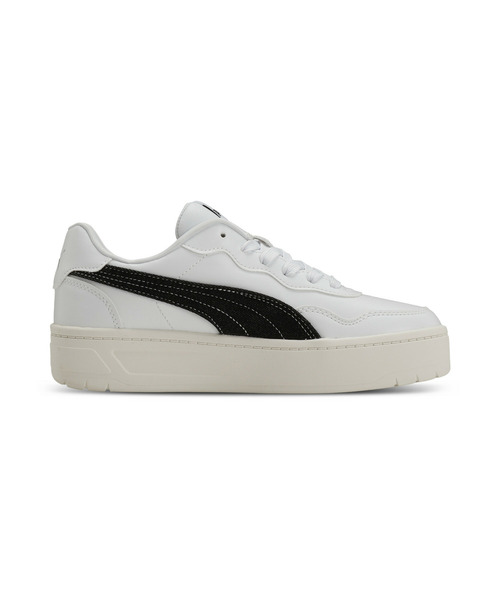 PUMA(プーマ)の「PUMA プーマ ウィメンズ コート ラリー スカイ デニム 2 スニーカー(スニーカー・レディース・ホワイト×ブラック・26.0cm/24.5cm/25.0cm/23.0cm/23.5cm/22.5cm/24.0cm/25.5cm)」の2枚目の写真