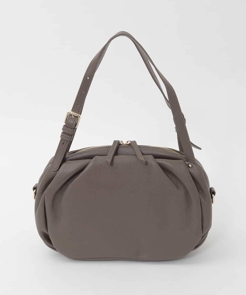MK MICHEL KLEIN（エムケーミッシェルクラン）の「[2WAY]ベルトハンドルタックデザイントート（トートバッグ・レディース・ブラック/ピンク/オレンジ系その他・00）」の3枚目の写真
