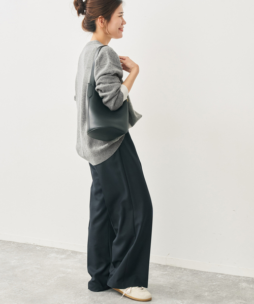 Spick & Span(スピックアンドスパン)の「レイヤード風Vネックプルオーバー(ニット/セーター・レディース・グレー/ベージュ系その他・FREE)」の10枚目の写真