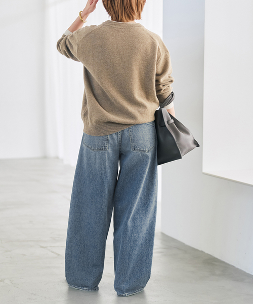 Spick & Span(スピックアンドスパン)の「レイヤード風Vネックプルオーバー(ニット/セーター・レディース・グレー/ベージュ系その他・FREE)」の17枚目の写真