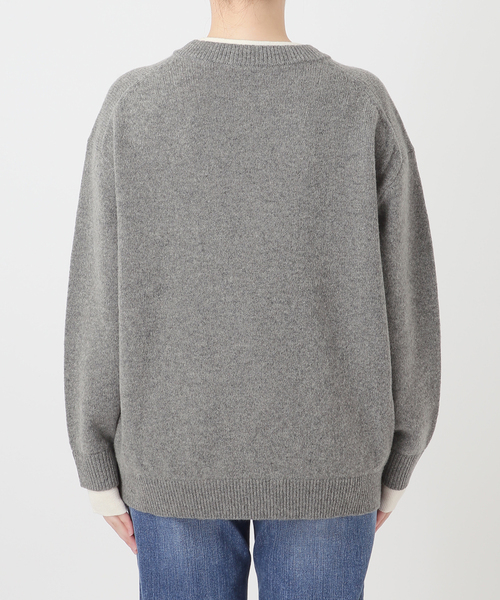 Spick & Span(スピックアンドスパン)の「レイヤード風Vネックプルオーバー(ニット/セーター・レディース・グレー/ベージュ系その他・FREE)」の20枚目の写真