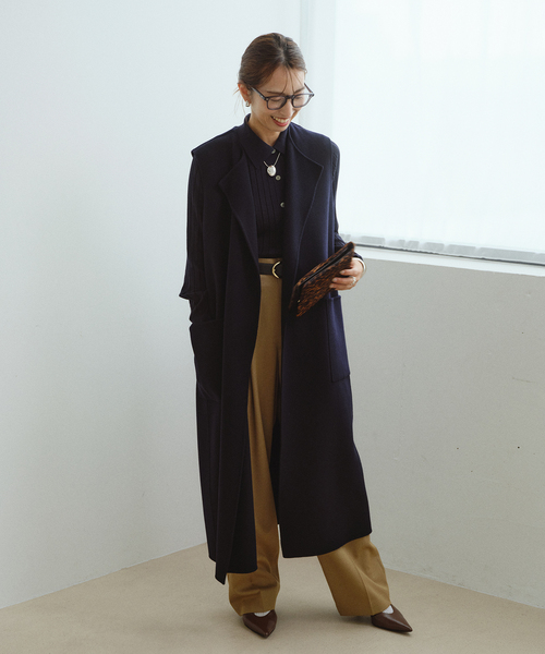 VERMEIL par iena（ヴェルメイユパーイエナ）の「Multi-Way ウールリバーコート（その他アウター・レディース・ベージュ/ネイビー・36/38）」の9枚目の写真