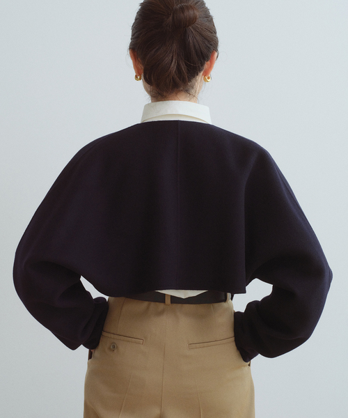 VERMEIL par iena（ヴェルメイユパーイエナ）の「Multi-Way ウールリバーコート（その他アウター・レディース・ベージュ/ネイビー・36/38）」の15枚目の写真