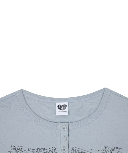 LUVISTRUE(ラヴイズトゥルー)の「RL DOUBLE GUN LONG SLEEVE(GRAY)(Tシャツ/カットソー・レディース・その他・FREE)」の4枚目の写真