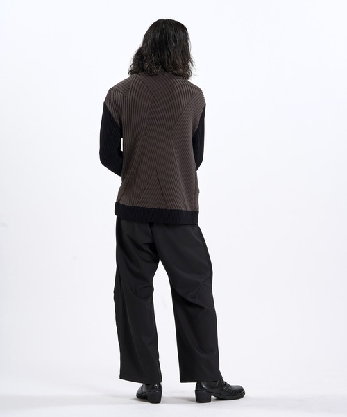 NO ID.(ノーアイディ)の「【NO ID.】High Neck Riders Knit Zip Cardigan / ハイネック ライダース ニット ジップ カーディガン(カーディガン/ボレロ・メンズ・その他23/グレー/ブラック・ONE)」の13枚目の写真