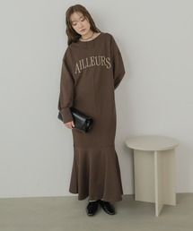 上品見え美シルエットマーメイドカットワンピース