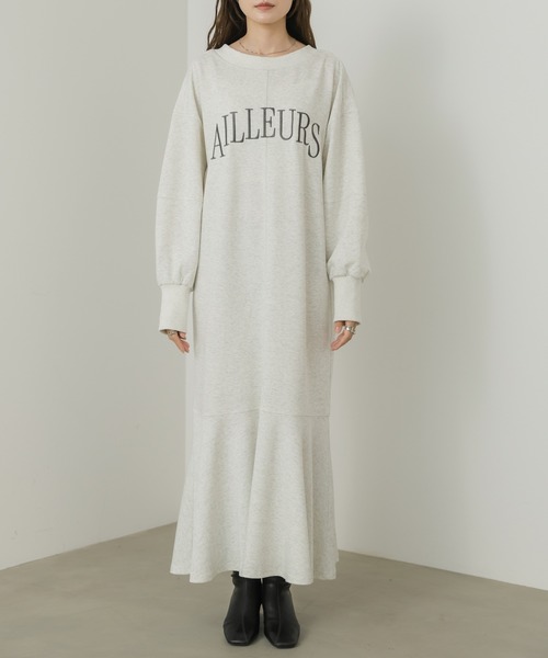 Bab(バブ)の「上品見え美シルエットマーメイドカットワンピース(ワンピース・レディース・ブラウン/ブラック/杢グレー・M)」の6枚目の写真