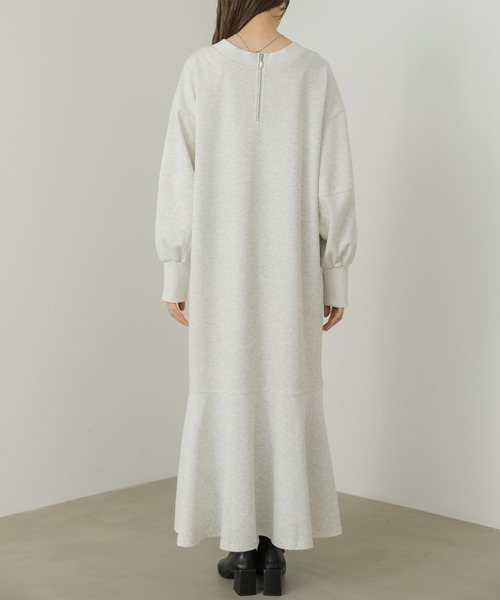 Bab(バブ)の「上品見え美シルエットマーメイドカットワンピース(ワンピース・レディース・ブラウン/ブラック/杢グレー・M)」の10枚目の写真