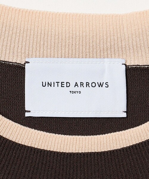 UNITED ARROWS（ユナイテッドアローズ）の「ブローチ ハーフスリーブ ニット（ニット/セーター・レディース・ブラック/ダークブラウン・FREE）」の22枚目の写真