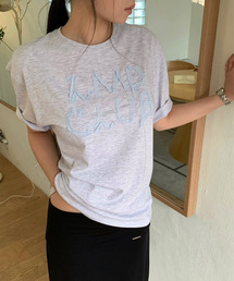 ラフレースTシャツヘザーグレー