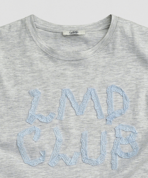 LMOOD WOMEN(エルムード ウーマン)の「ラフレースTシャツヘザーグレー(Tシャツ/カットソー・レディース・その他・FREE)」の3枚目の写真
