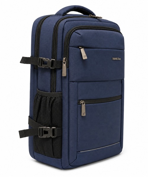 Travel Time(トラベルタイム)の「【TRAVEL TIME 】PC収納・USBポート付き・大容量 3WAYスクエアビジネスバッグ ビジネスリュック 通勤・出張 ユニセックス A4対応 キャリーオン対応(ビジネスバッグ・レディース・グレー/ネイビー・FREE)」の3枚目の写真