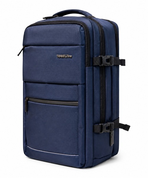 Travel Time(トラベルタイム)の「【TRAVEL TIME 】PC収納・USBポート付き・大容量 3WAYスクエアビジネスバッグ ビジネスリュック 通勤・出張 ユニセックス A4対応 キャリーオン対応(ビジネスバッグ・レディース・グレー/ネイビー・FREE)」の4枚目の写真