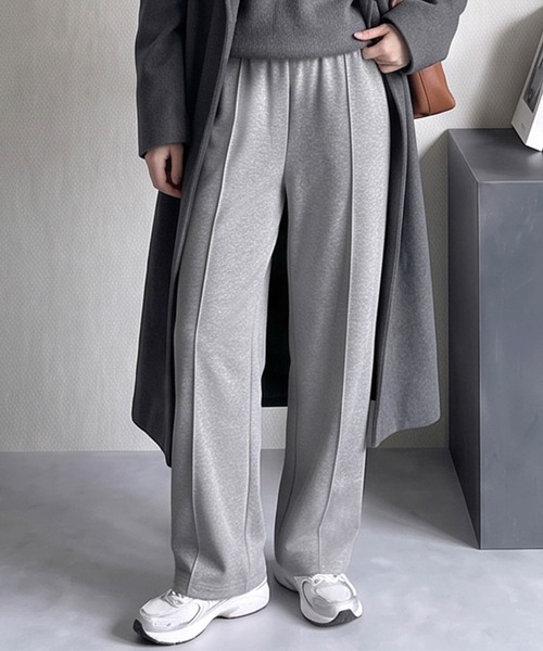 LOWO(ロワ)の「【M~Lサイズ展開】ウエストゴムカーブパンツ(その他パンツ・レディース・ブラック/グレー・M/L)」の3枚目の写真