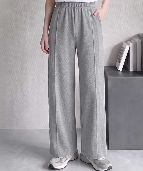 LOWO(ロワ)の「【M~Lサイズ展開】ウエストゴムカーブパンツ(その他パンツ・レディース・ブラック/グレー・M/L)」の6枚目の写真