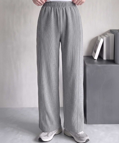 LOWO(ロワ)の「【M~Lサイズ展開】ウエストゴムカーブパンツ(その他パンツ・レディース・ブラック/グレー・M/L)」の7枚目の写真