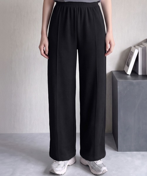 LOWO(ロワ)の「【M~Lサイズ展開】ウエストゴムカーブパンツ(その他パンツ・レディース・ブラック/グレー・M/L)」の14枚目の写真