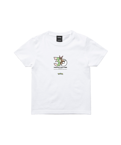 ZOZOSPOT(ゾゾスポット)の「Pokemon 30th Anniversary 1025 T-shirt 「メブキジカ(はるのすがた)」(Tシャツ/カットソー・レディース・ホワイト・SMALL/MEDIUM/LARGE/X-LARGE/XX-LARGE/XXX-LARGE/100cm/110cm/120cm/130cm/140cm/150cm/160cm)」の2枚目の写真