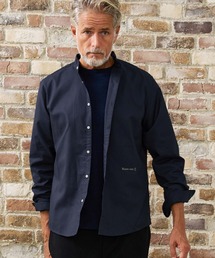 Maison code 13（メゾンコードサーティーン）の「ms6618- Band Collar Long Sleeve Shirt バンドカラーシャツ(M26W-28)（シャツ/ブラウス）」