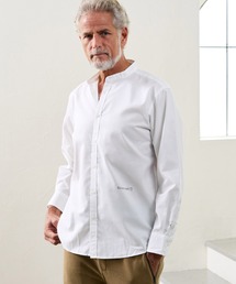 Maison code 13（メゾンコードサーティーン）の「ms6618- Band Collar Long Sleeve Shirt バンドカラーシャツ(M26W-28)（シャツ/ブラウス）」