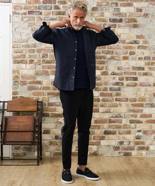 Maison code 13(メゾンコードサーティーン)の「ms6618- Band Collar Long Sleeve Shirt バンドカラーシャツ(M26W-28)(シャツ/ブラウス・メンズ・ネイビー/ホワイト/グレー・S/M/L/XL)」の11枚目の写真