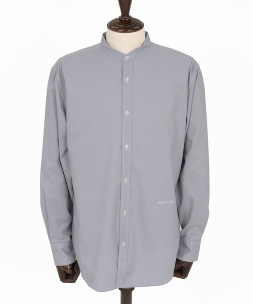 Maison code 13(メゾンコードサーティーン)の「ms6618- Band Collar Long Sleeve Shirt バンドカラーシャツ(M26W-28)(シャツ/ブラウス・メンズ・ネイビー/ホワイト/グレー・S/M/L/XL)」の16枚目の写真