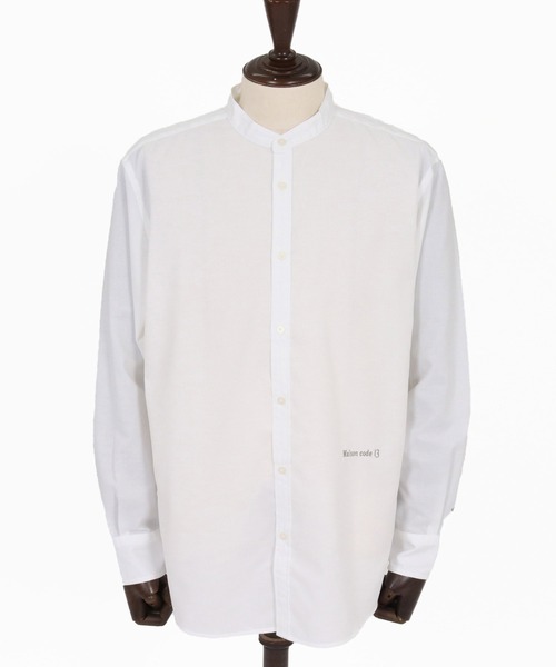 Maison code 13(メゾンコードサーティーン)の「ms6618- Band Collar Long Sleeve Shirt バンドカラーシャツ(M26W-28)(シャツ/ブラウス・メンズ・ネイビー/ホワイト/グレー・S/M/L/XL)」の17枚目の写真