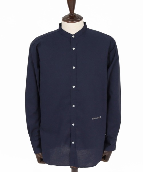 Maison code 13(メゾンコードサーティーン)の「ms6618- Band Collar Long Sleeve Shirt バンドカラーシャツ(M26W-28)(シャツ/ブラウス・メンズ・ネイビー/ホワイト/グレー・S/M/L/XL)」の18枚目の写真