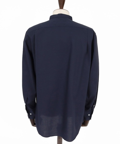 Maison code 13(メゾンコードサーティーン)の「ms6618- Band Collar Long Sleeve Shirt バンドカラーシャツ(M26W-28)(シャツ/ブラウス・メンズ・ネイビー/ホワイト/グレー・S/M/L/XL)」の19枚目の写真
